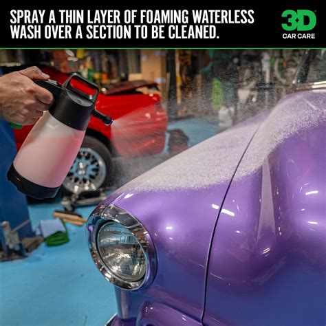 Foaming Waterless Car Wash For Exterior Interior Finish 3D Car Care Foaming Waterless Car Wash For Exterior Interior Finish 3D Car Care