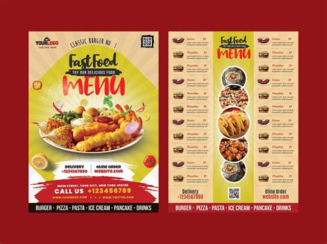 Food Menu And Restaurant Story Template Design Free Psd Food Menu And Restaurant Story Template Design Free Psd