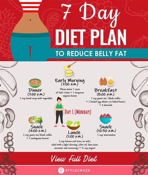 Foods And Diet Plan To Lose Belly Fat Femina In