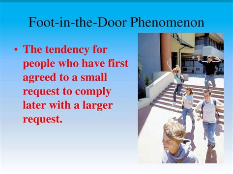 Foot in the Door Sales Technique