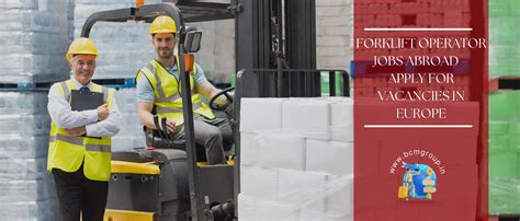 Find Exciting Forklift Operator Vacancies Near You Today