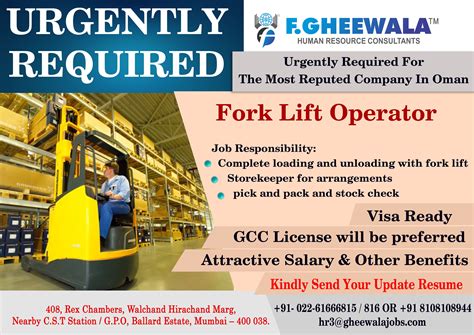Exciting Forklift Operator Vacancy Opportunities in Your Area