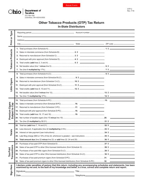 Form Otp2 Fill Out Sign Online And Download Fillable Pdf Ohio