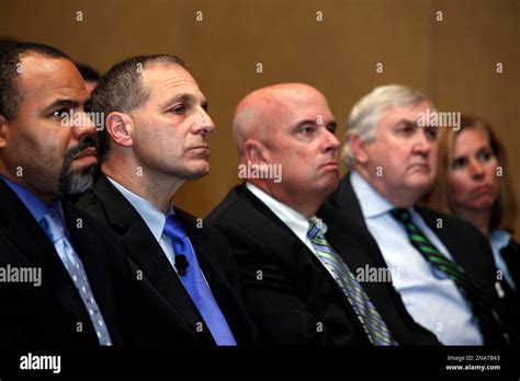 Former Fbi Director Louis Freeh Second From Left Listens During A
