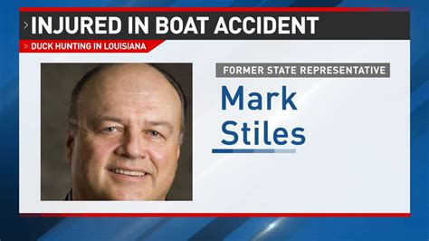 Former State Rep Mark Stiles Sustains Life Threatening Injuries In Boat Accident