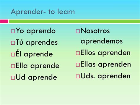 Forms Of Aprender In Spanish Chart At Dylan Trouton Blog Forms Of Aprender In Spanish Chart At Dylan Trouton Blog
