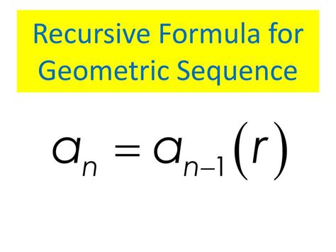 Geometric Sequence Formula