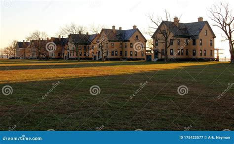 Fort Hancock Officers Quarters Row View At Sunset Sandy Hook Nj Fort Hancock Officers Quarters Row View At Sunset Sandy Hook Nj
