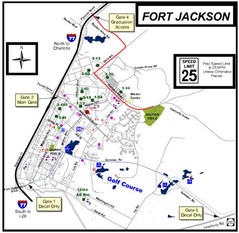 Fort Jackson Graduation Information Maps