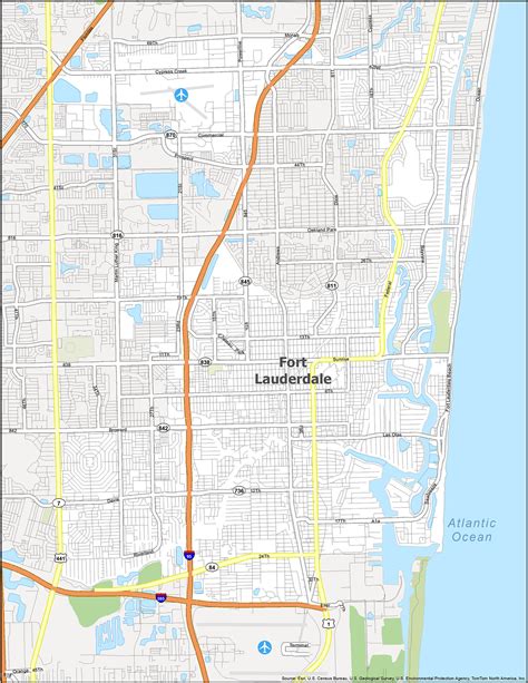 Fort Lauderdale Zip Code Map Gis Geography