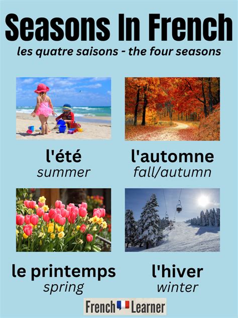Four Seasons In French Youtube Four Seasons In French Youtube