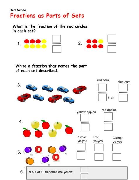 Fractions As Part Of A Set Eduprimary Fractions As Part Of A Set Eduprimary