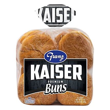 Franz Hamburger Buns Premium Kaiser 8 Count 21 Oz Haggen