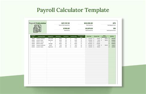 Free 12 Paycheck Calculator Samples Templates In Excel Pdf