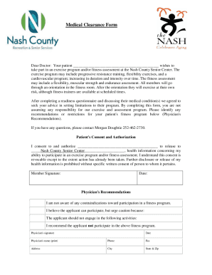 Free 29 Sample Medical Clearance Forms In Pdf Word Excel