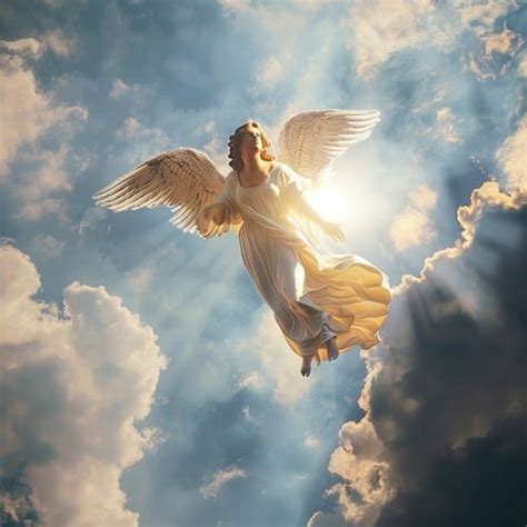 Free Angelic Sky Presence Image Angel Sky Clouds Download At Stockcake