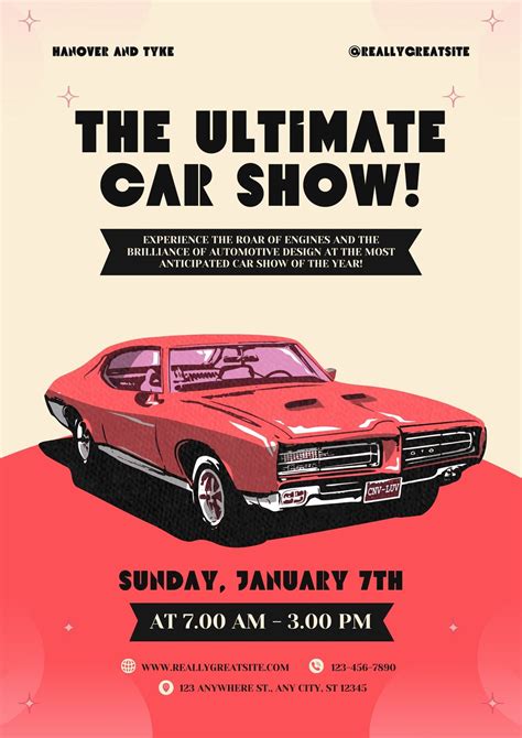 Free Car Show Poster Templates Adobe Express