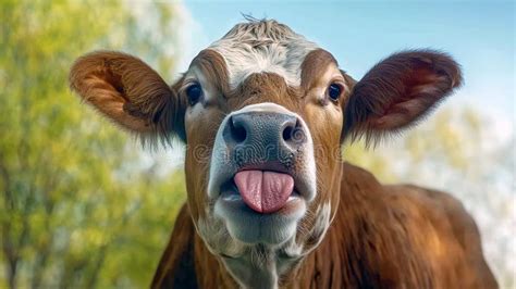 Free Cow Sticking Out Tongue Stock Photo Freeimages Com
