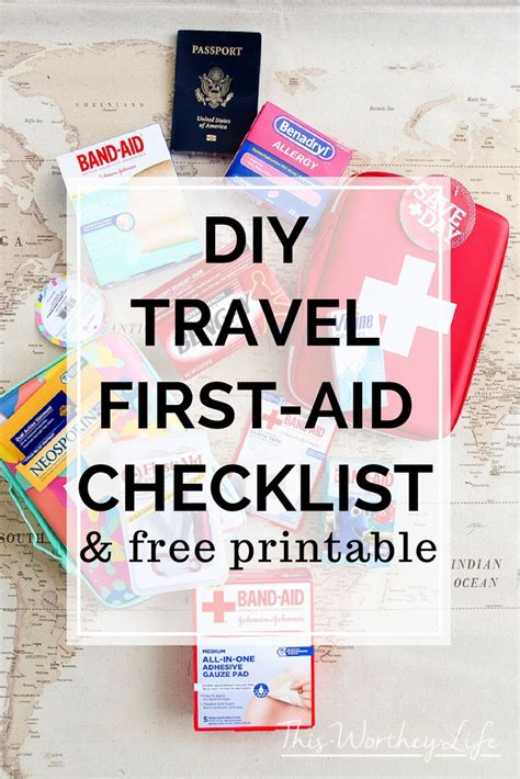 Free Printable Diy Travel First Aid Kit With Printable Checklist Artofit Free Printable Diy Travel First Aid Kit With Printable Checklist Artofit