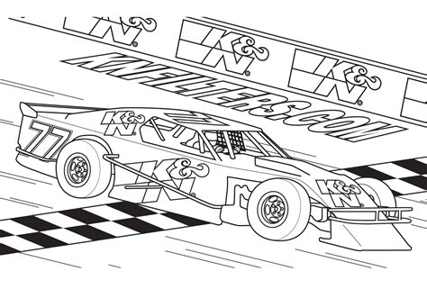 Free Printable Race Car Coloring Pages For Kids