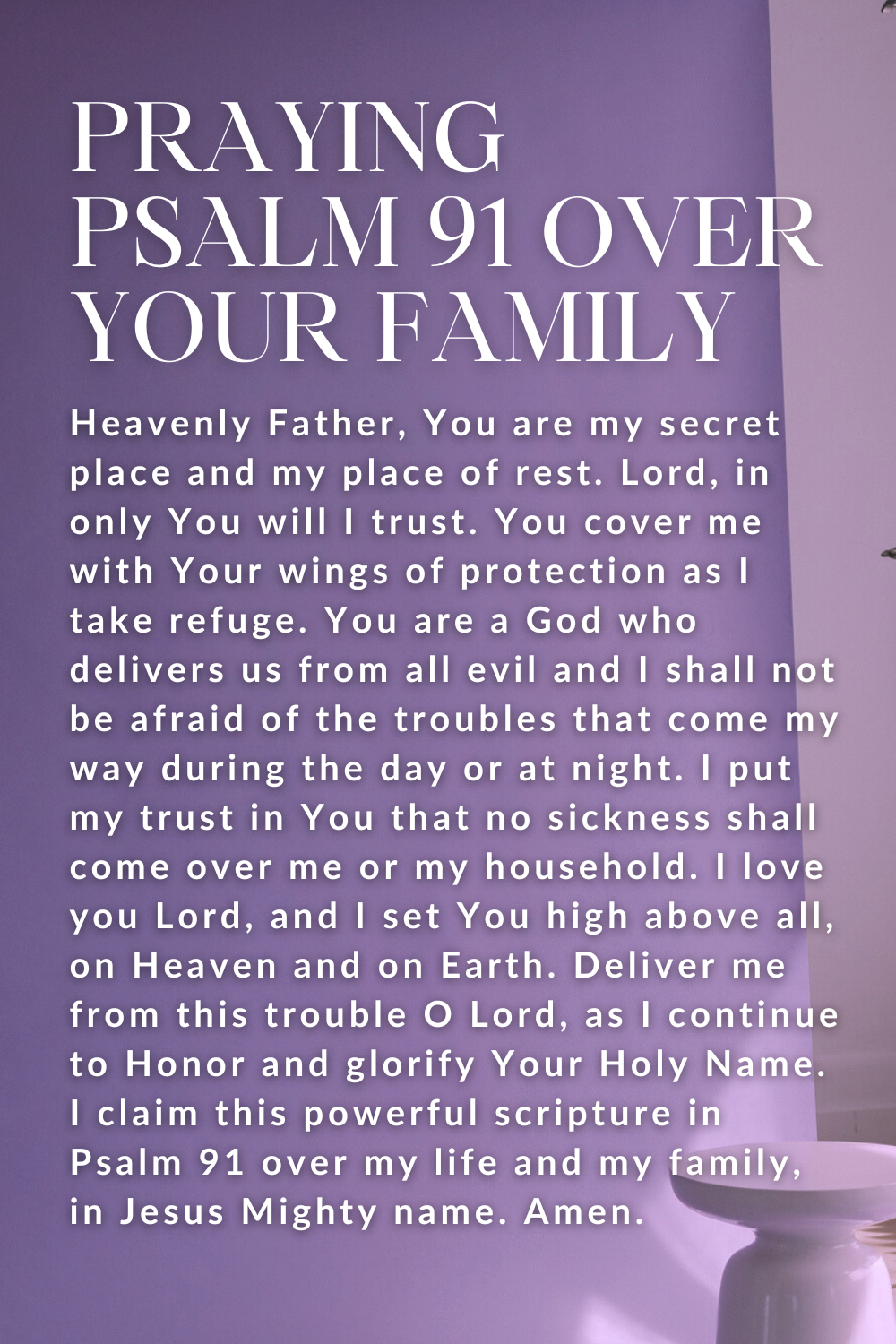 Free Psalm 91 Prayer Of Protection Printable Version