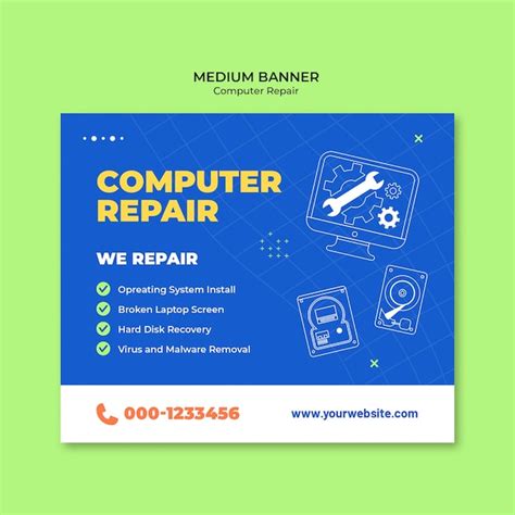 Free Psd Computer Repair Template Design