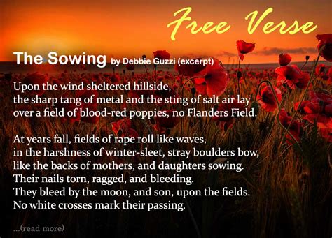 Free Verse Definition And Examples Poetry Poetrysoup Com