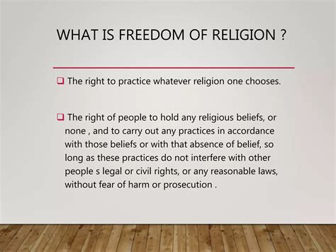 Freedom Of Religion Ppt Download