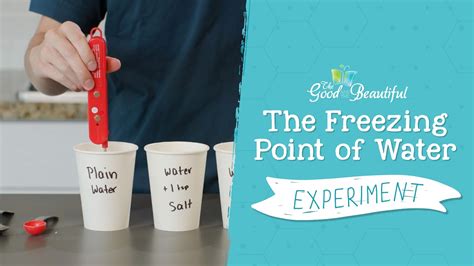 Freezing Point Of Water Experiment Chemistry The Good And The