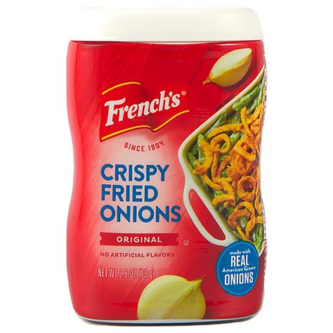 French S Crispy Fried Onions 2 8 Oz Can Kosher Crispy Onion Flavor Crunch Walmart Com