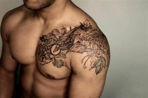 Front Shoulder Tattoos Mens Shoulder Tattoo Chest Tattoo Men Tattoo