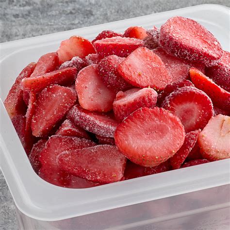 Frozen Sliced Strawberries 30 Lb