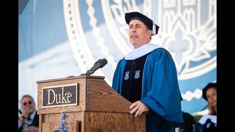 Full Speech Jerry Seinfeld Duke Commencement Speech Youtube