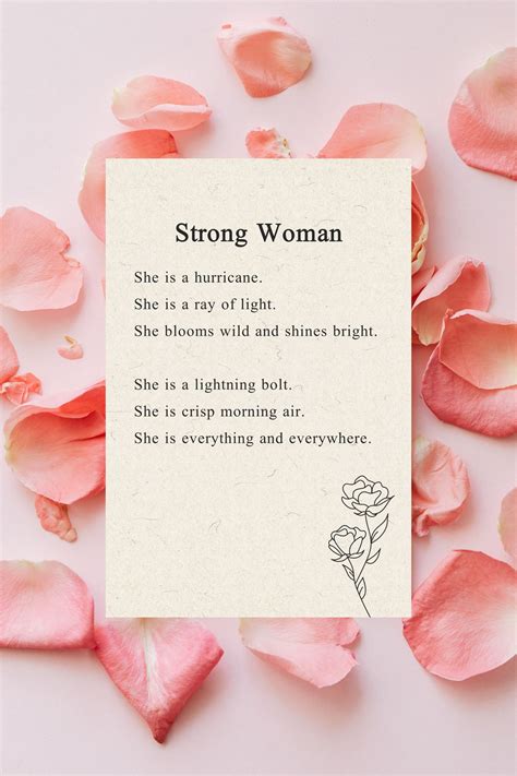 Funeral Short Poem Strong Woman Grief Loss Printable Poem Short Funeral Short Poem Strong Woman Grief Loss Printable Poem Short