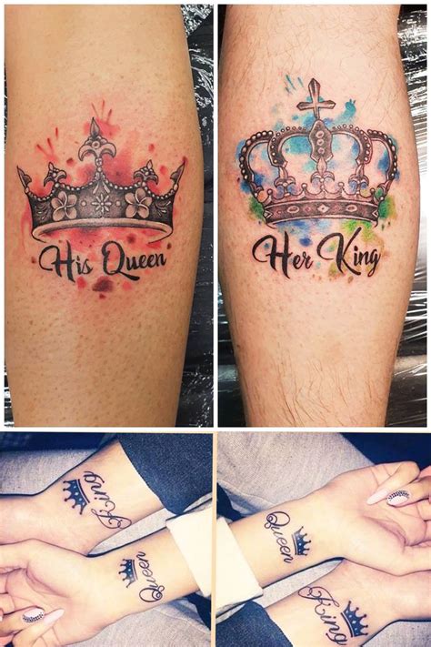 Gangster King And Queen Tattoos 40 King Queen Tattoos That Will