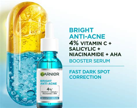 Garnier, Anti-Acne Serum (With 4% Vitamin C + Salicylic + Niacinamide ...