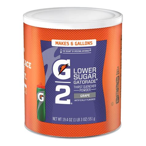 Gatorade 308 13443 6 Gal G2 Grape Powder Canister Gatorade 308 13443 6 Gal G2 Grape Powder Canister