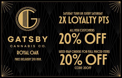 Gatsby Dispensary Menu Gatsby Dispensary Menu