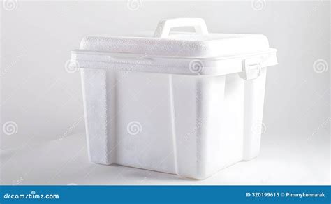 Generative Ai Cooler With Ice Styrofoam Cooler Box White Foam Plastic Generative Ai Cooler With Ice Styrofoam Cooler Box White Foam Plastic
