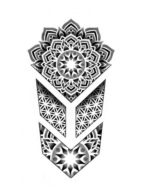 Geometric Mandala Tattoo Design Geometric Mandala Tattoo Design