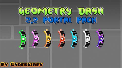 Geometry Dash 2 2 Portal Texture Pack Youtube
