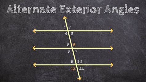 Geometry Identifying Alternate Interior And Exterior Angles Youtube