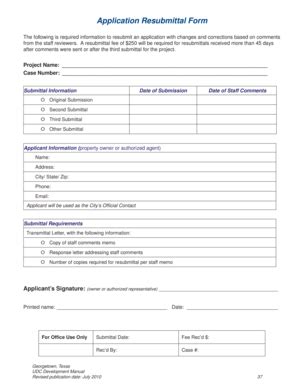 Georgetown Application