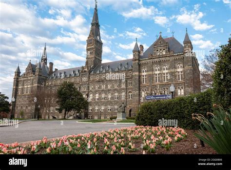 Georgetown University Washington D C Healy Hall Stock Photo Alamy