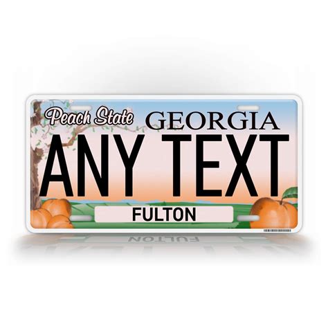 Create Your Perfect Georgia Custom License Plate Today