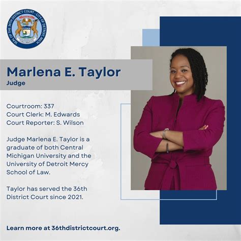 Get To Know 36Th District Court Judge Marlena E 36Th District Court Get To Know 36Th District Court Judge Marlena E 36Th District Court