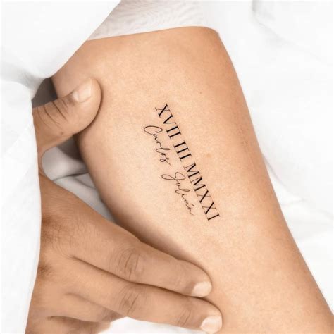 Getting A Roman Date Tattoo Can Be A Meaningful And Personal Choice To Represent A Specific Date In Roman Numerals You Can Convert The Date Using The Roman Numeral System For Example