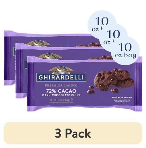 Ghirardelli Premium Baking 72% Cacao Dark Chocolate Chips