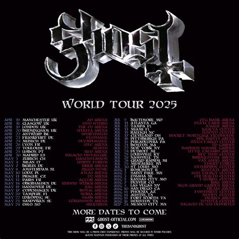Ghost World Tour 2025: Dates, Tickets, and Everything You Need to Know