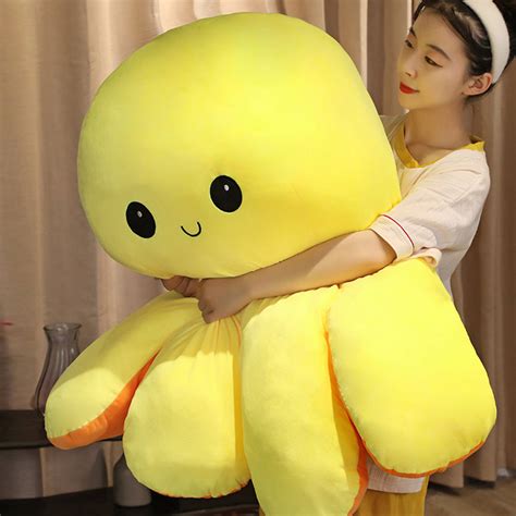 Giant Reversible Octopus Plush Express Your Mood With A Cuddly Flip Giant Reversible Octopus Plush Express Your Mood With A Cuddly Flip